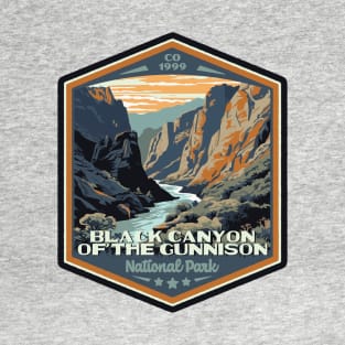 Black Canyon of the Gunnison National Park Vintage WPA Style National Parks Art T-Shirt